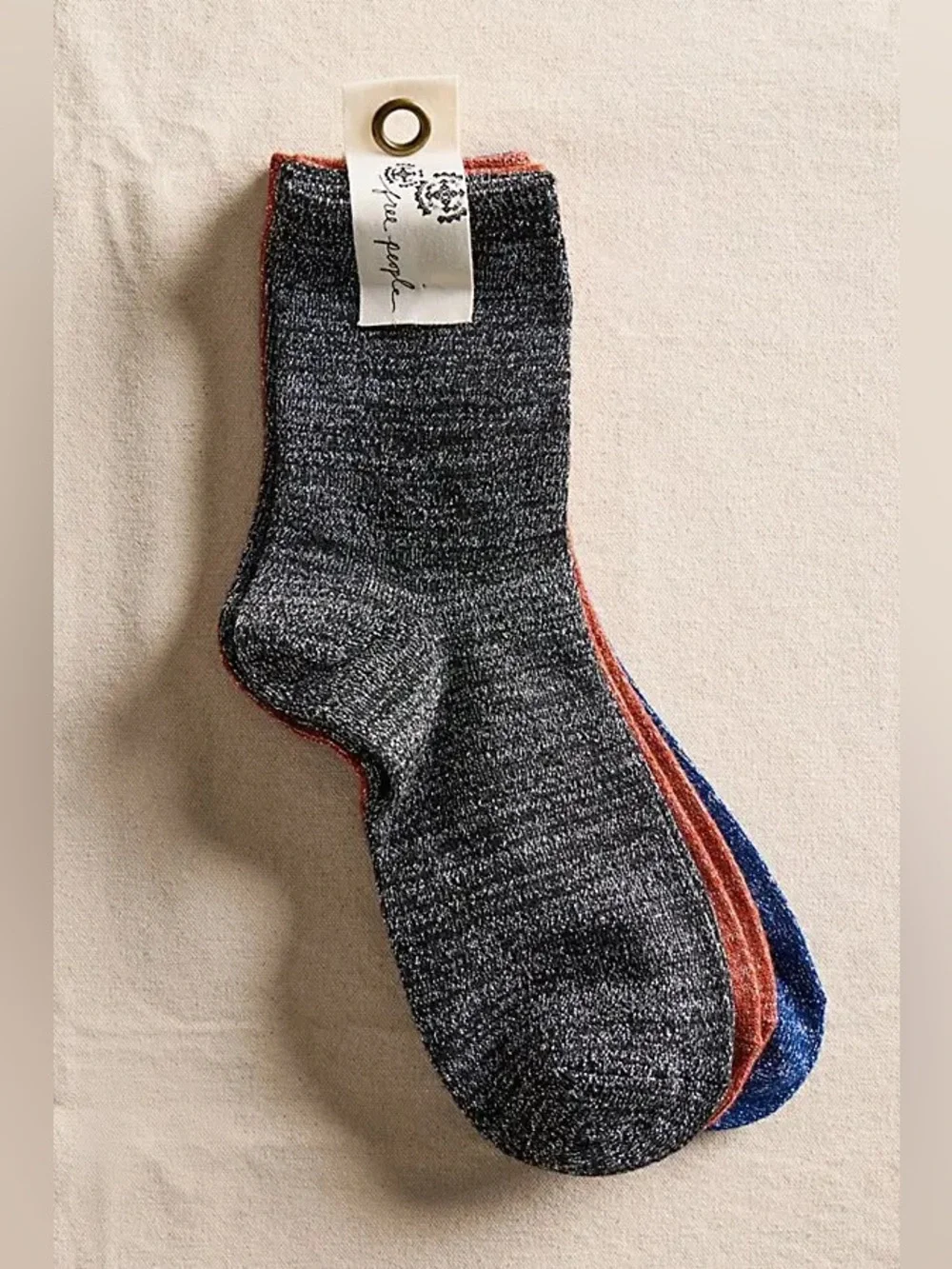 NWT! FP Free People Lurex Sock Bundle